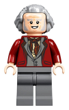 LEGO hp246 Garrick Ollivander, Dark Red Jacket and Hair Swept Back